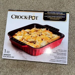 NEW 8” Crock Pot Non Stick Stoneware Casserole